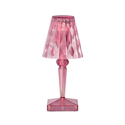 Abbildung von Kartell LED Akku Tischlampe Battery, pink pastell, IP54