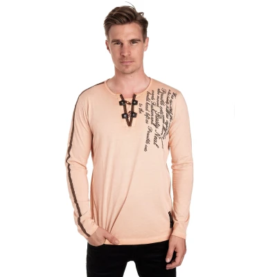 Abbildung von Rusty Neal Langarmshirt, Herren, Größe: Large, Camel