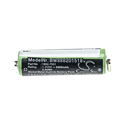 Abbildung von vhbw Akku kompatibel mit Moser Easy Style 1881, Contura HS40, HS61 Rasierer Haarschneider (2000mAh, 1,2V, NiMH)