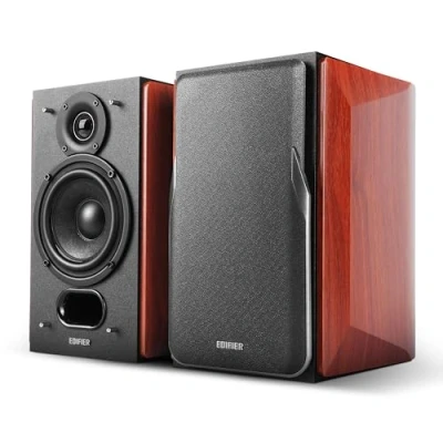Abbildung von Edifier P17 Passive Regallautsprecher Paar 2 Wege Lautsprecher mit eingebauter Wandhalterung, Perfekt für 5.1, 7.1 oder 11.1 Seiten/ Heck Surround Setup, Benötigt Verstärker Empfänger zum Betrieb