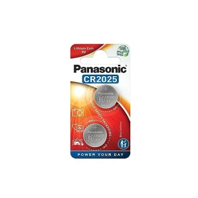 Abbildung von Panasonic CR2025 Lithium Knopfzelle, 3V, 2er Pack