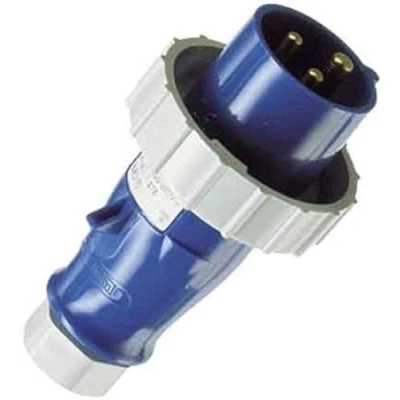 Abbildung von Mennekes (Unternehmen) 278 amv top einzelnen Teil Körper Stecker, IP 67 Schutz, 6 Stunden Earth Position, 3 pol, 16 A, 230 V, blau