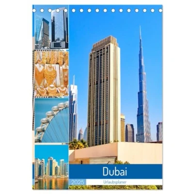 Abbildung von Dubai Urlaubsplaner (Tischkalender 2025 DIN A5 hoch), CALVENDO Monatskalender