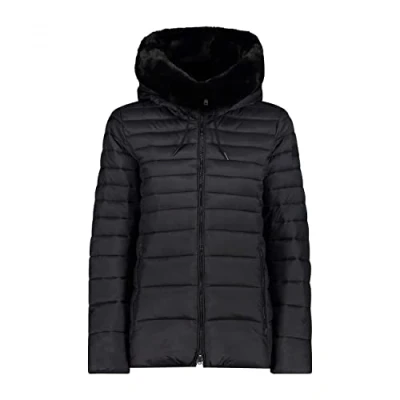Abbildung von CMP Damenjacke mit fester Kapuze, Schwarz, D36