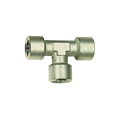 Abbildung von RIEGLER 112767 N 254.34 T Stück, innen/innen/innen, G 1/4, SW 13, Messing vernickelt, 1Stk