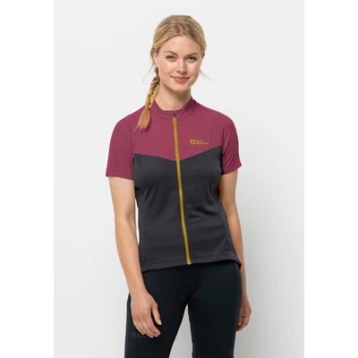 Abbildung von Jack Wolfskin Morobbia FZ T W Cyclingtrikot, Damen, Größe: Large, Sangria red