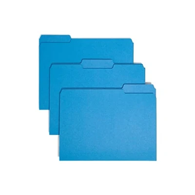 Abbildung von Smead 10287 Aktenordner, 1/3 Reiter, Briefgröße, himmelblau, 100 Stück pro Box