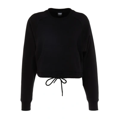 Abbildung von Urban Classics Ladies Short Raglan CREW Sweatshirt, Damen, Größe: Small, Black