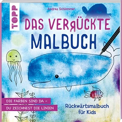 Abbildung von Das verrückte Malbuch: Rückwärtsmalbuch für Kids. die Farben sind da du zeichnest Linien