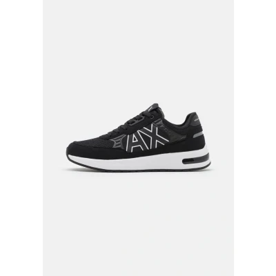 Abbildung von Armani Exchange Herren Dusseldorf Embossed Geometric Motifs Sneakers, Schwarz, 42.5 EU