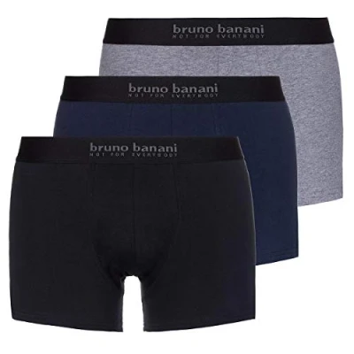Abbildung von Bruno Banani 3 PACK Panties, Herren, Größe: XXL, Schwarz/blau/grau