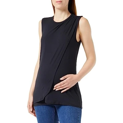 Abbildung von MAMALICIOUS Damen Mlalison Iris S/L Jersey Top 2f A., Schwarz, XL