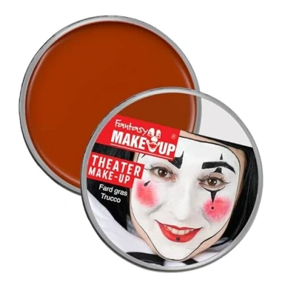 Abbildung von NEU Kinderschminke Karneval Theater Make Up / Creme Schminke auf Fettbasis, 25g, Rot Braun