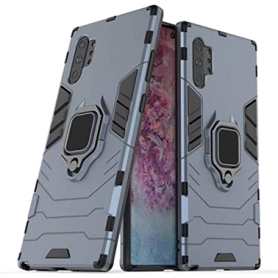 Abbildung von Kompatibel mit Samsung Galaxy Note 10 Plus, Note10 Plus 5G Hülle, Ring Ständer Magnetischer Handyhalter Auto Caseme Schutzhülle Case (Navy Blau)