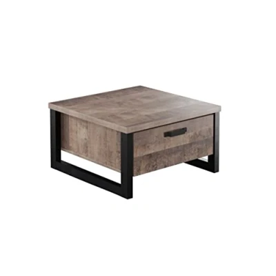 Abbildung von trendteam smart living Couchtisch Wohnzimmertisch Wohnzimmer Emile Aufbaumaß (BxHxT) 80 x 45 cm Farbe Tabak Eiche mit Matera 2029110C5