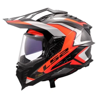 Abbildung von LS2, Motocross Helm EXPLORER CARBON FRONTIER II Gloss Orange, S