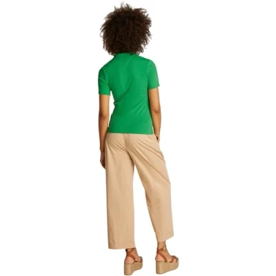 Abbildung von Tommy Hilfiger Poloshirt, Damen, Größe: Medium, Radiant green
