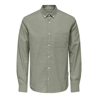 Abbildung von ONLY &amp; SONS Langarmhemd ONSALVARES SLIM LS OXFORD SHIRT OTL