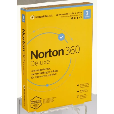 Abbildung von Norton 360 Deluxe Box 3 Geräte Sicherheitssoftware