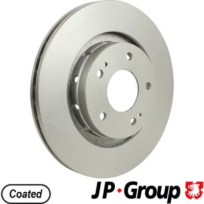 Abbildung von JP GROUP 4163101400 Bremsscheibe Vorderachse 294 24 5 Belüftet beschichtet MITSUBISHI: OUTLANDER 2 SUV, 3, Lancer 8 Limousine