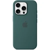 Abbildung von Apple iPhone 16 Pro Hülle MagSafe Silikon Original Soft Case/Backcover Handyhülle Grün