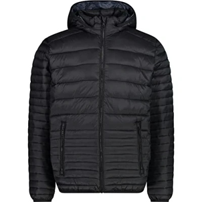 Abbildung von CMP Herrenjacke mit abnehmbarer Kapuze, Schwarz, 48