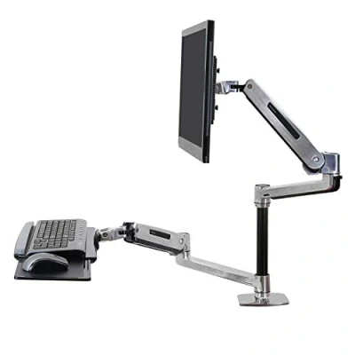 Abbildung von ERGOTRON WorkFit LX Sitz Steh Tischmontagesystem LCD und Tastaturschwenkarm bis 106cm 42Zoll 3,2 11,3kg.
