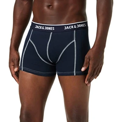 Abbildung von JACK &amp; JONES Herren JACSIMPLE TRUNKS NOOS Boxershorts, Blau (Navy Blazer), Small