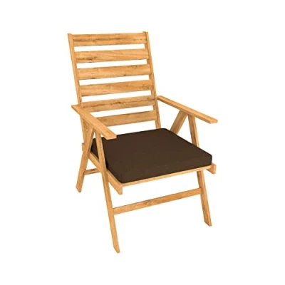 Abbildung von POKAR Bankauflage Bankkissen mit Abnehmbarem Bezug Sitzkissen für Bank Sitzbank Sitzpolster Bankpolster Stuhlkissen Gartenbank (50 x 50 5, Braun)