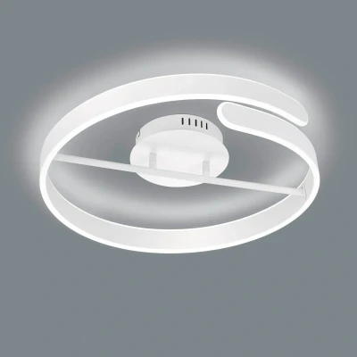Abbildung von Reality Leuchten LED Deckenleuchte Parma R67071131, Metall Weiß matt, inkl. 37 Watt LED, Switch Dimmer