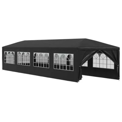 Abbildung von vidaXL Partyzelt 3x12 m Anthrazit Pavillon Gartenzelt Bierzelt Gartenpavillon