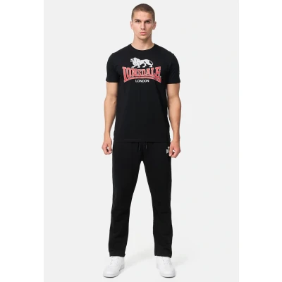 Abbildung von Lonsdale Normale Passform Cromane Tshirt print, Herren, Größe: Large, Black red grey