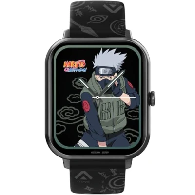 Abbildung von Abyx Fit Touch 3 Naruto Edition Smartwatch 123 Sportmodi, Bluetooth, Display 1,83 Zoll (4,7 cm) Farbe, IP67, Überwachung der Vitalparameter, Benachrichtigungen, Android/iOS Kakashi Design