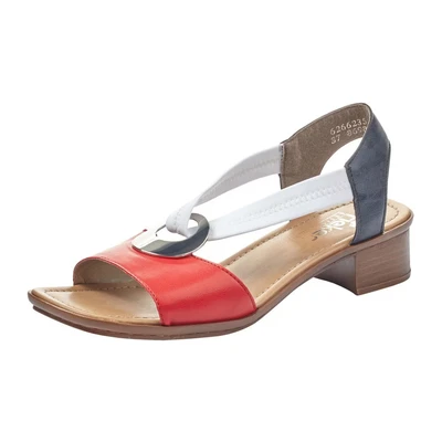 Abbildung von Rieker Sandalette, Sommerschuh, Sandale, Abendschuh, mit glitzernden Strass Steinchen