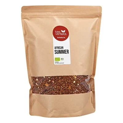 Abbildung von teeverliebt Bio Rooibos Tee African Summer 1000 g I loser Rotbuschtee Exotischer Geschmack nach Orange &amp; Mango Aus kontrolliert biologischem Anbau 1 kg
