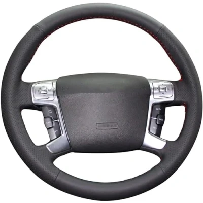 Abbildung von Shining Wheat Handgenähte Lenkradhüllen für Ford Mondeo MK4 2007 2012 S Max 2008