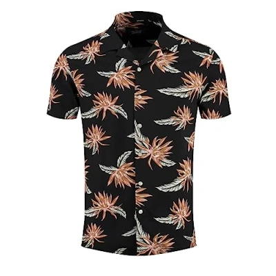 Abbildung von Key Largo MSH Barbados Kurzarm Hemd, Herren, Größe: Medium, Schwarz