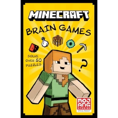 Abbildung von Minecraft Brain Games: An official illustrated children’s puzzle book perfect for kids into video games aged 7, 8, 9, 10 and 11 new 2025!