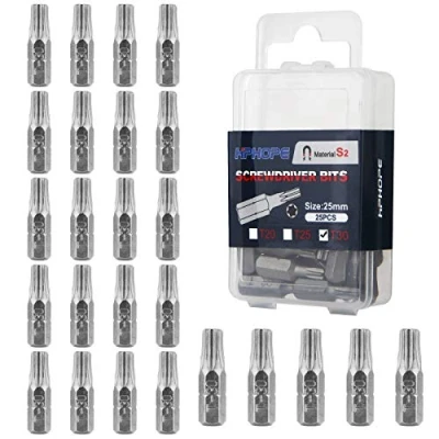 Abbildung von HPHOPE T30 Bit, Torx Bit T30, Sortiment, Länge: 25 mm, Stück