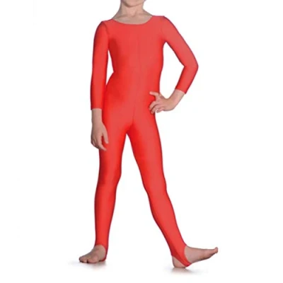 Abbildung von Roch Valley Damen Langärmeliger Catsuit aus Nylon/Lycra, rot, M