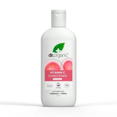 Abbildung von Dr. Organic Guave Conditioner, Vitamin C, gefärbtes Haar, Herren, Damen, natürlich, vegan, tierversuchsfrei, paraben und SLS frei, biologisch, 265ml