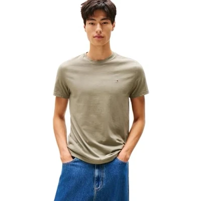 Abbildung von Tommy Jeans Mens TJM XSLIM Jaspe Htr Tee EXT DM0DM20363, Green, S, Grün (Utility Sage Htr), S