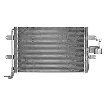 Abbildung von DELPHI CF20299 Klimakondensator ohne Trockner, mit Trockner 13 543 VOLKSWAGEN: Bora Variant, Golf 4 Schrägheck, Limousine