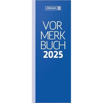 Abbildung von BRUNNEN Vormerkbuch Modell 784 (2025), 1 Seite = 2 Tage, 108 x 297 mm, 192 Seiten, Deckenband, blau