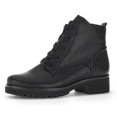 Abbildung von Gabor Comfort Elegante Schnürstiefelette, Damen, Größe: 37, Schwarz mel Schuhe