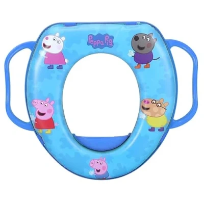 Abbildung von Peppa Wutz Toilettensitz für Kinder, Universal WC Adapter mit Griffen