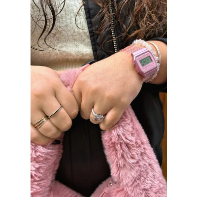 Abbildung von Casio F91WS4EF Digitaluhr, Damen, Größe: One Size, Rosa