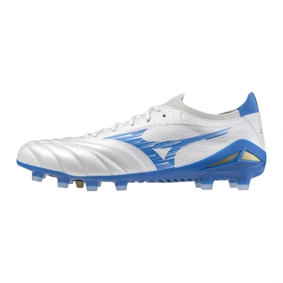Abbildung von Mizuno Morelia NEO IV B Elite RUN ON Fußballschuh Nocken, Herren, Größe: 44.5, White/laser blue Schuhe