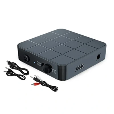 Abbildung von Bluetooth Senderempfänger, 2 in 1 USB 5.0 Adapter für PC TV, 3,5 mm AUX oder Cinch Audioadapter TV , Heim und Auto Stereoanlage