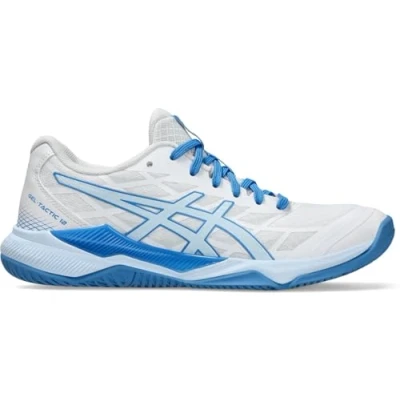 Abbildung von Asics Geltactic 12 Volleyballschuh, Damen, Größe: 37.5, White/light blue Schuhe